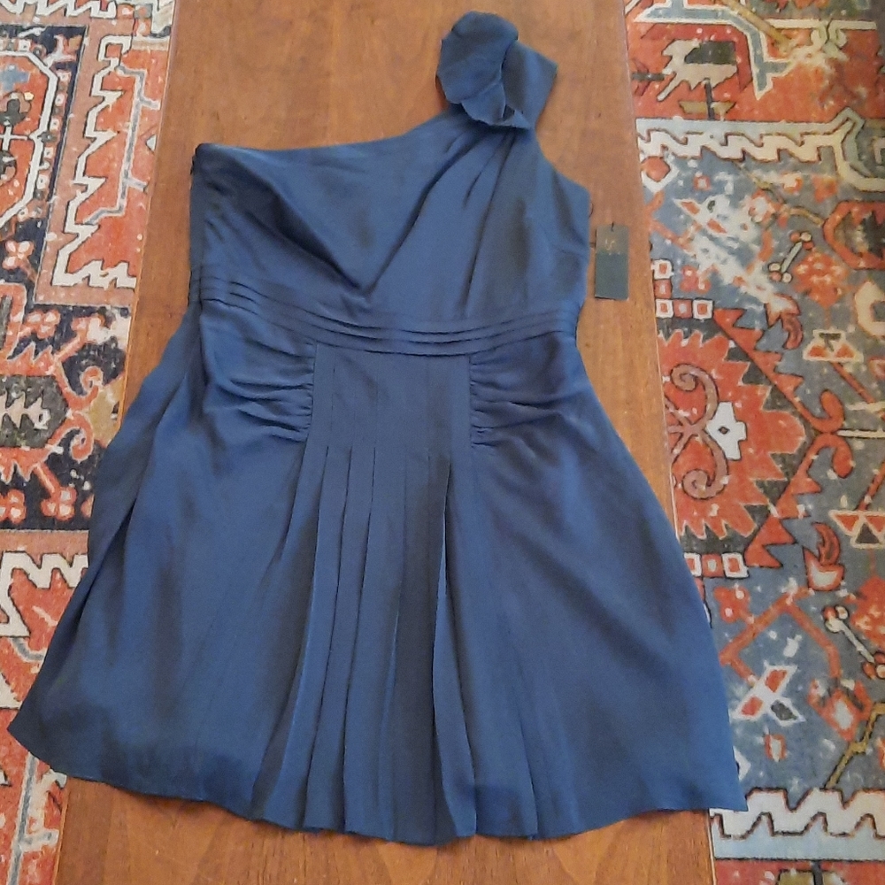 One shoulder silk mini dress 🎉4 FOR $30🎉